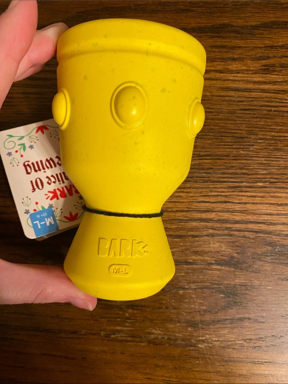 BARK BarkBox Chalice of Chewing Durable Rubber Treat Dispenser Dog Toy NWT